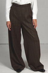 Plaid Wool Cybill Pant - 50% off
