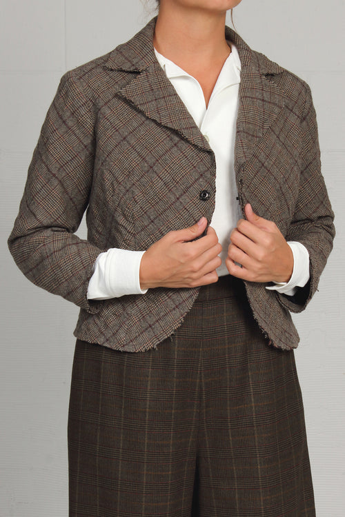 Fall 2023 Plaid Wool Shep Jacket - xsm - 50% off