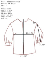 Over Printed Plaid Bay Top - Sky - SOLD OUT