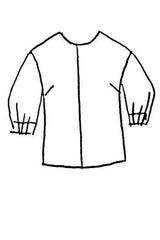 Over Printed Plaid Bay Top - Sky - SOLD OUT