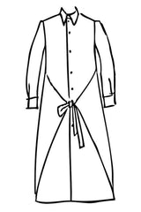 Over Printed Plaid Jack Dress - sky