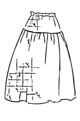Printed Silk Viv Skirt