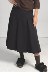 Bonded Tech Jersey Spadina Skirt - black - - 30% off