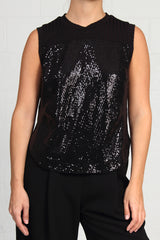 Fall 2023 Faux Sequin Print Condo Vest - lrg, xlrg