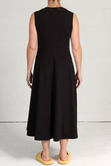 Soft Rib Knit Boris Dress - black