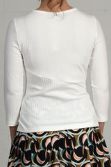 Spring 2024 Soft Rib Knit Hamilton Top - cream - lrg, xlg