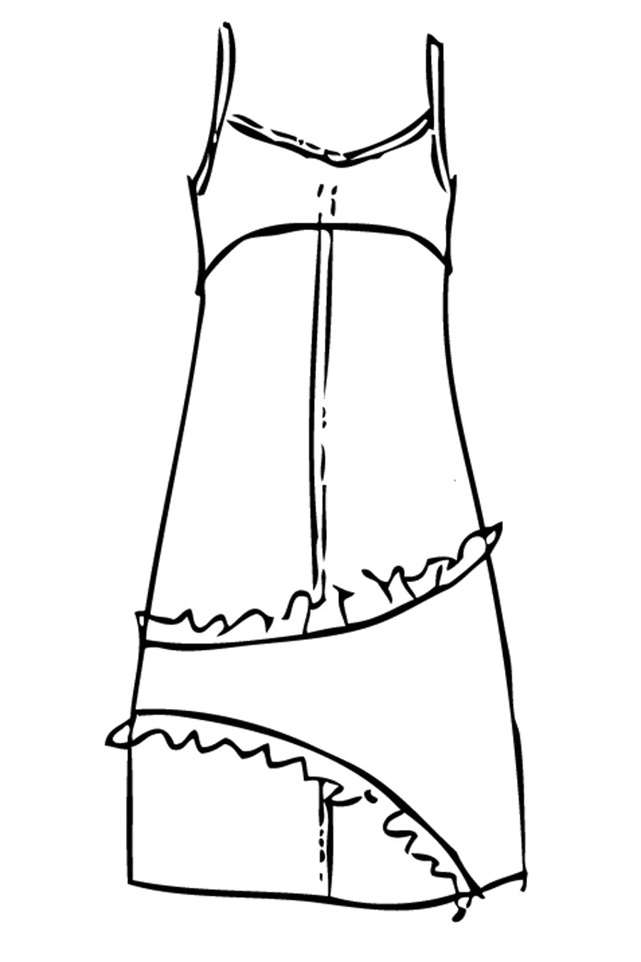 Solid Cotton Annie Dress - Sangria