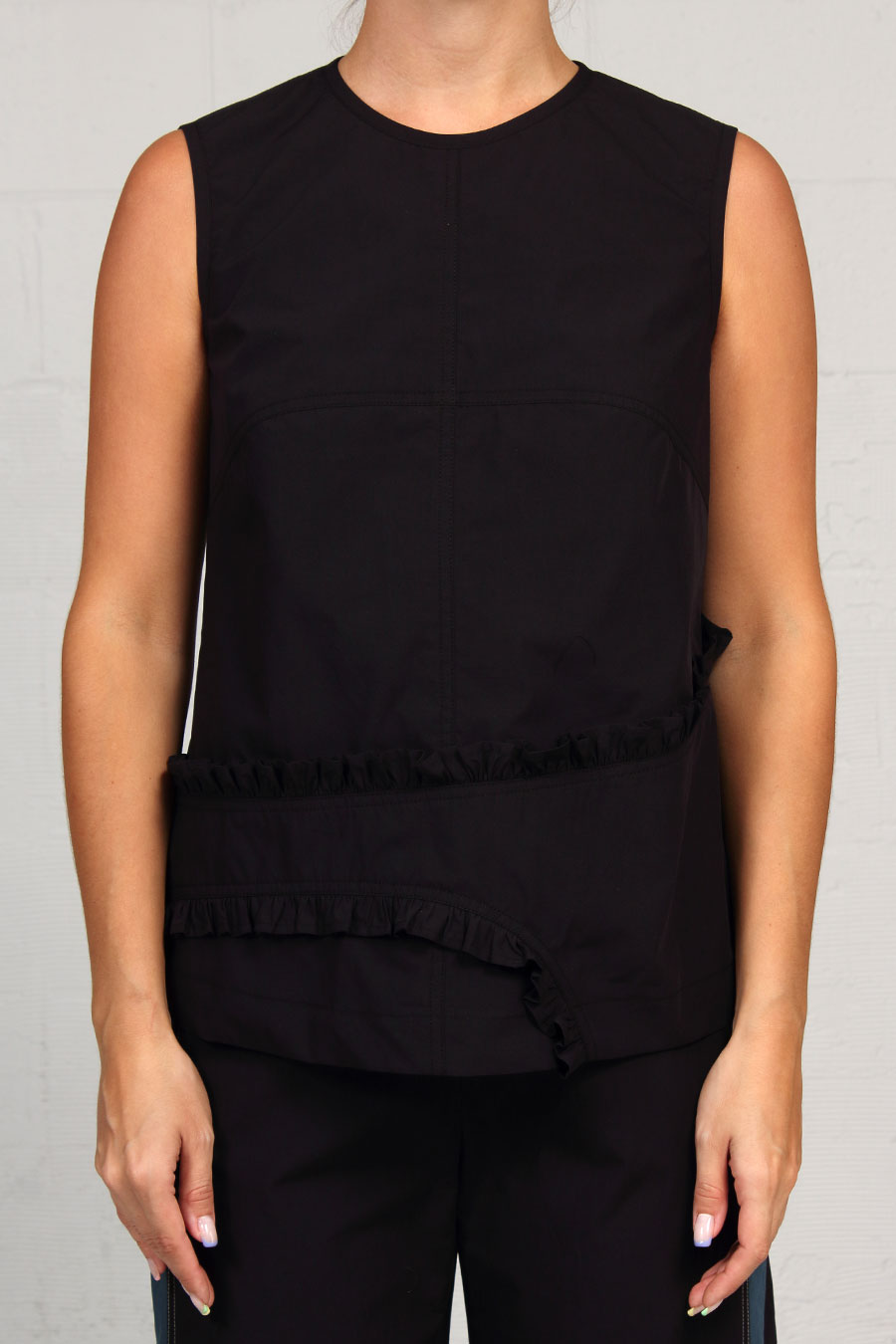 Solid Cottons Annie Top - Black - xlg - last one!