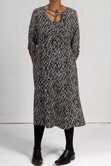'Stick' Print Neuf Dress - last one - xlg