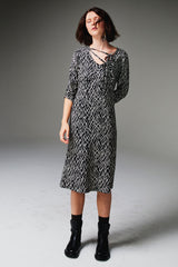 'Stick' Print Neuf Dress - last one - xlg