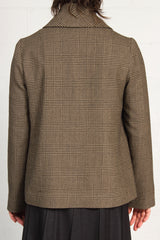 Fall 2023 Wool Plaid Stitched Thistle Jacket - med - 50% off
