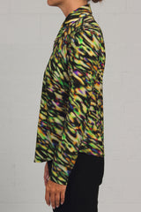 Fall 2023 Tech Stretch Print Will Shirt - green - sml, med - 50% off