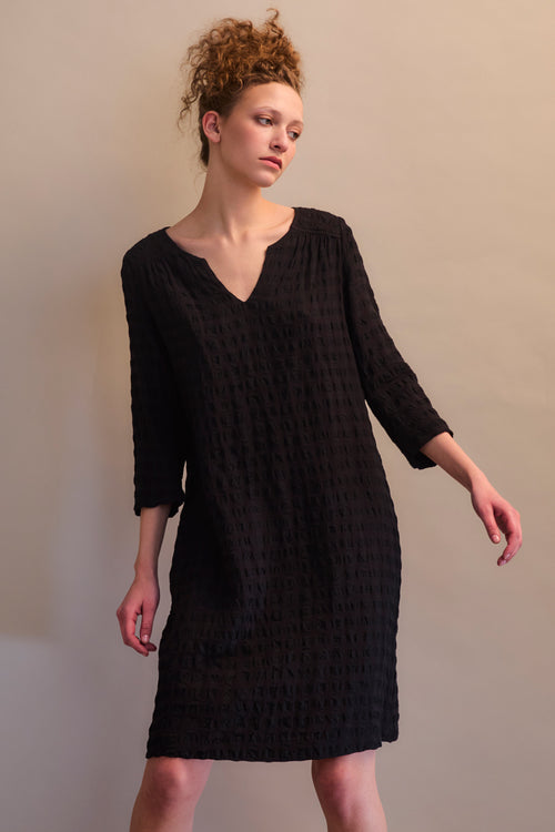 Washed Seersucker Amai Dress