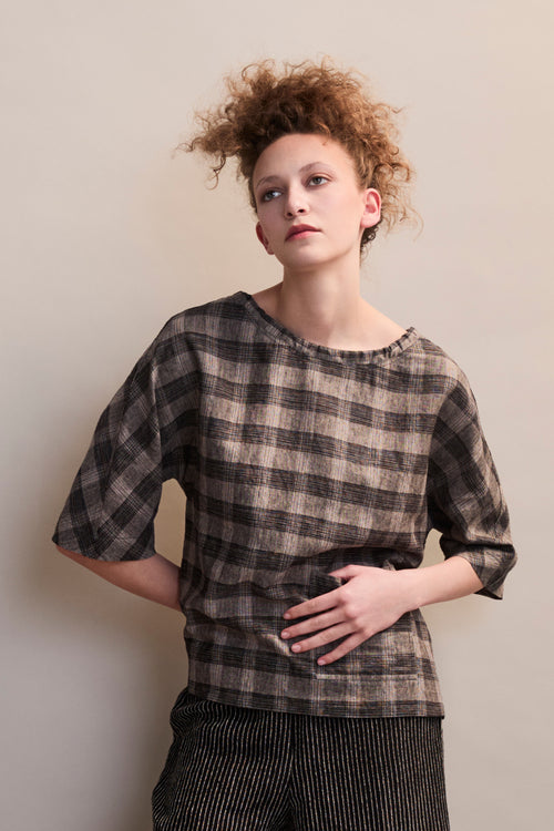 Plaid Viv Top - only large left!