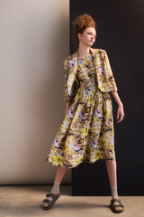 Floral Linen Trill Dress