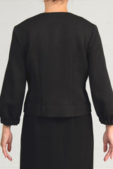 Textured Black Textured Jacket - - 30% off