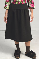 Textured Black Tex Skirt - 30% off
