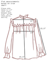 Tiny Print Rainy Top - last size - sml