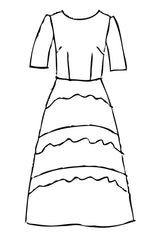 Fall 2023 Japanese Triacetate Tilda Dress - med - 50% off