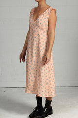 Vintage Sleep Print Timms Dress - peach - lrg, xlg