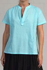 Spring 2024 Voile Austin Top - blue - sml, med, xlg
