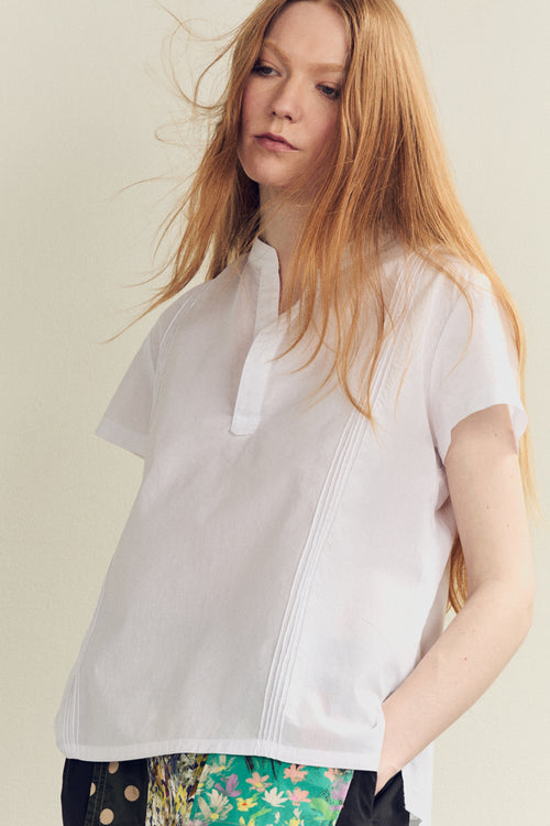 Spring 2024 Voile Austin Top - white - lrg