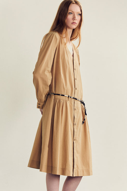 Spring 2024 Voile Day Dress - coffee