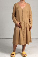 Spring 2024 Voile Day Dress - coffee