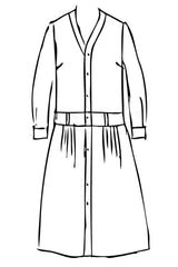 Spring 2024 Voile Day Dress - coffee
