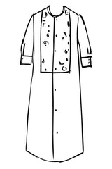 Spring 2024 Voile 3/4 Sleeve Trent Dress - coffee - xsm, med