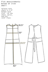 Spring 2024 Voile Straw Apron - coffee - sml, med