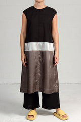 Spring 2024 Voile Straw Apron - black - xsm, sml