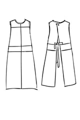 Spring 2024 Voile Straw Apron - coffee - sml, med