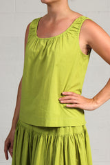 Spring 2024 Voile Studio Tank - green - last one - small