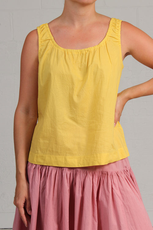 Spring 2024 Voile Studio Tank - yellow - sml, med, lrg, xlg