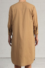 Spring 2024 Voile 3/4 Sleeve Trent Dress - coffee - xsm, med