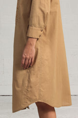 Spring 2024 Voile 3/4 Sleeve Trent Dress - coffee - xsm, med
