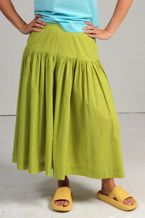 Spring 2024 Voile Viv Skirt - green - xsm, sml