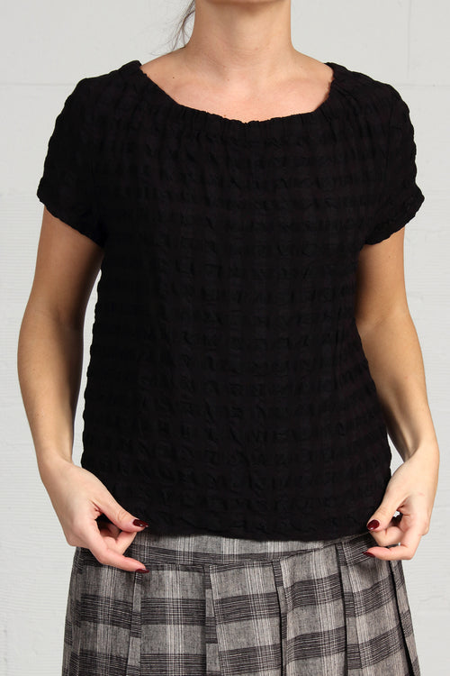 Washed Seersucker Liza Top