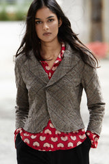 Fall 2023 Plaid Wool Shep Jacket - xsm - 50% off