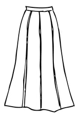 Spring 2024 Hemp Benched Skirt - charcoal - xsm