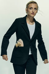 Textured Black Rachel Jacket - - 30% off