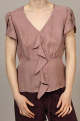 Spring 2019 Cupro 'Parachute' - Bloomfield Top - Dusty Rose - xsm