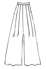 Fall 2021 - High Twist Leisure Suiting Elephant Pant - Eggplant - xsm