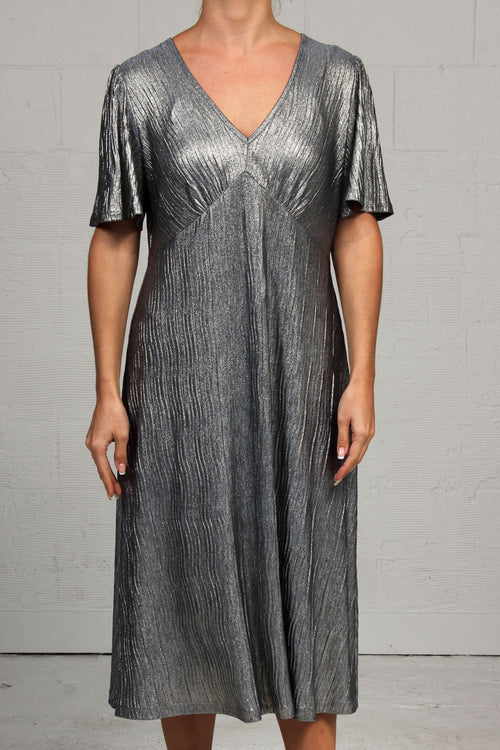 Glitter Rib Lulu Dress - pale blue