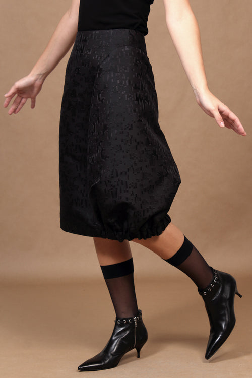 Fall 2018 Geometric Jacquard Moby Skirt -xsm