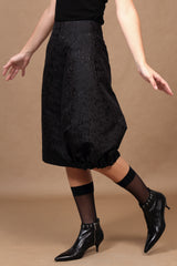 Fall 2018 Geometric Jacquard Moby Skirt -xsm