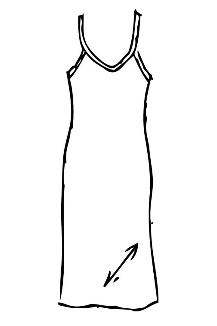 Linen Twill Dainty Dress - Jewel