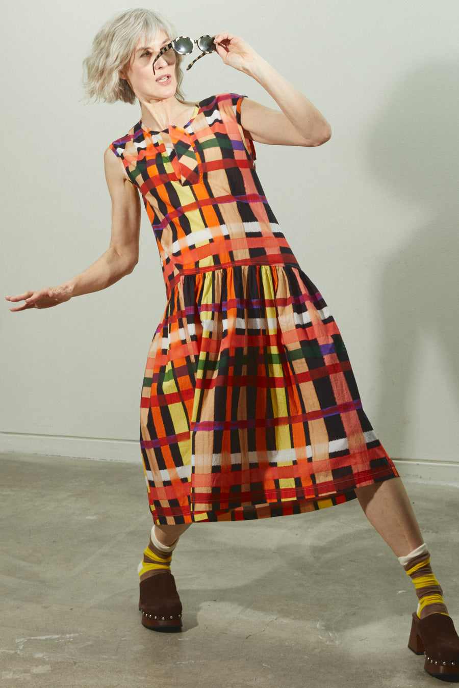 Painted Plaid Sewing Dress