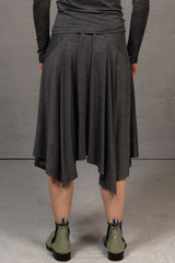 Fall 2019 - Skinny Stripe Wobble Skirt - grey/black - xsm